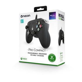 Nacon Pro Compact vezetékes kontroller fekete színben