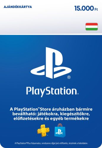 PlayStation Network 15000Ft-os Feltöltő kártya
