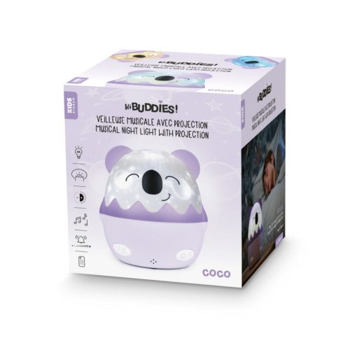 COCO Zenélő Éjjeli Lámpa Projektorral - Koala