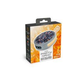   NANO Hordozható világító hangszóró 15W - Narancs/Terepminta