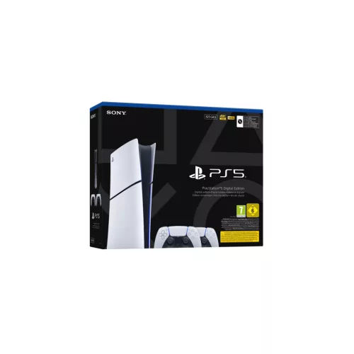 PlayStation 5 digitális kiadás 825 GB  + 2 DualSense vezeték nélküli kontroller