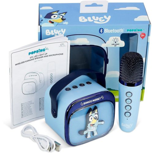 OTL Bluey PopSing LED karaoke hangszóró mikrofonnal