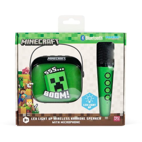 OTL Minecraft PopSing LED karaoke hangszóró mikrofonnal