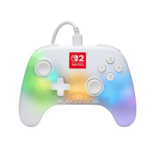 PowerA Advantage vezetékes kontroller Nintendo Switch 2 Lumectra - Fehér